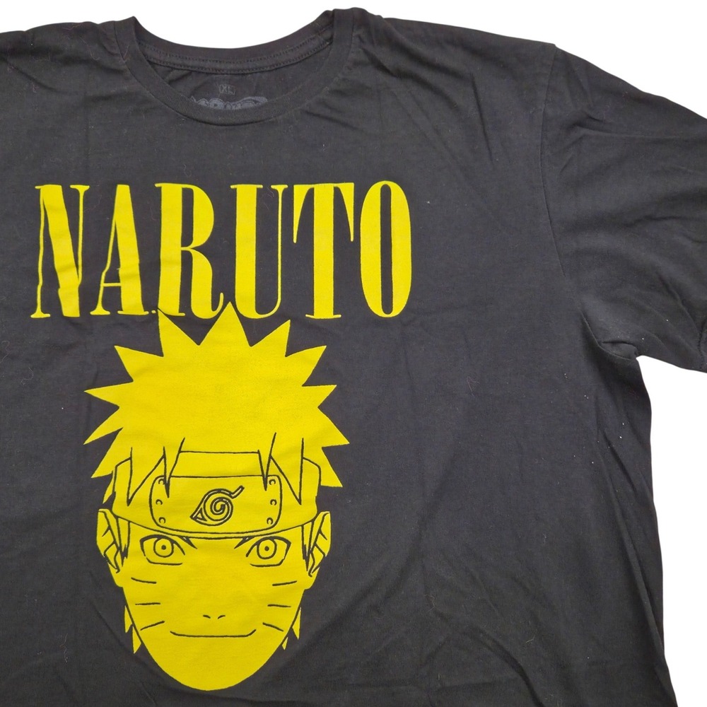 Naruto Shippuden Graphic T-Shirt Anime‎ Manga Cosplay Black Mens XL